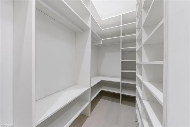 View of spacious closet