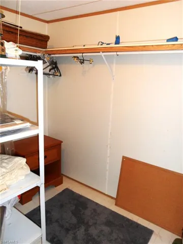 Main bedroom walk in closet