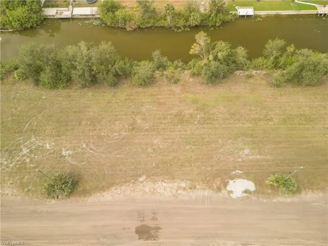 Aerial view of the lot