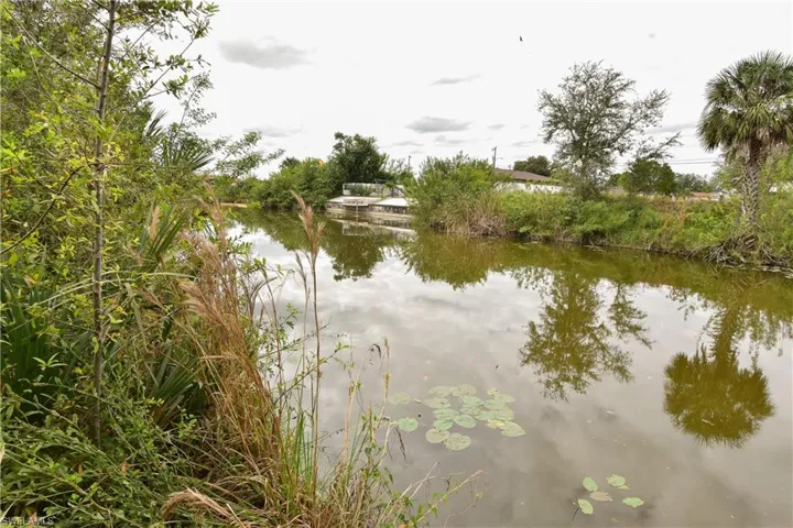 Looking down the canal from your backyard