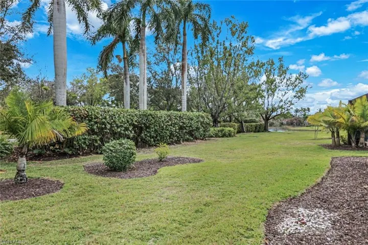 Spacious backyard