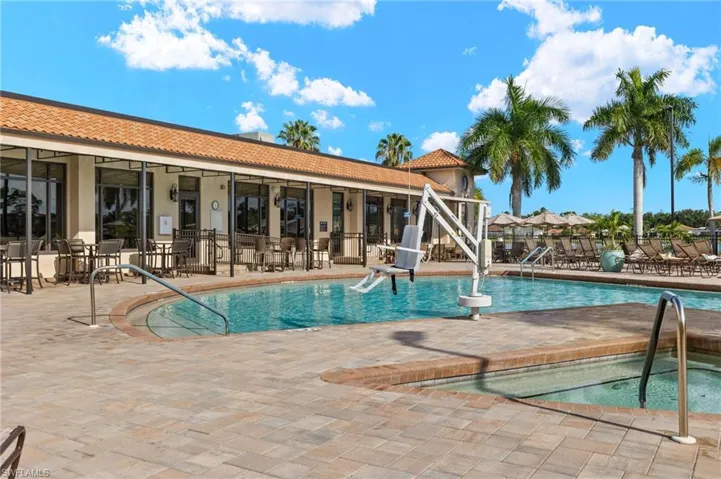View of pool with a patio