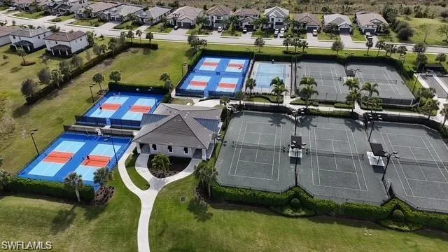 Pickleball, clay tennis, bocce and basketball courts