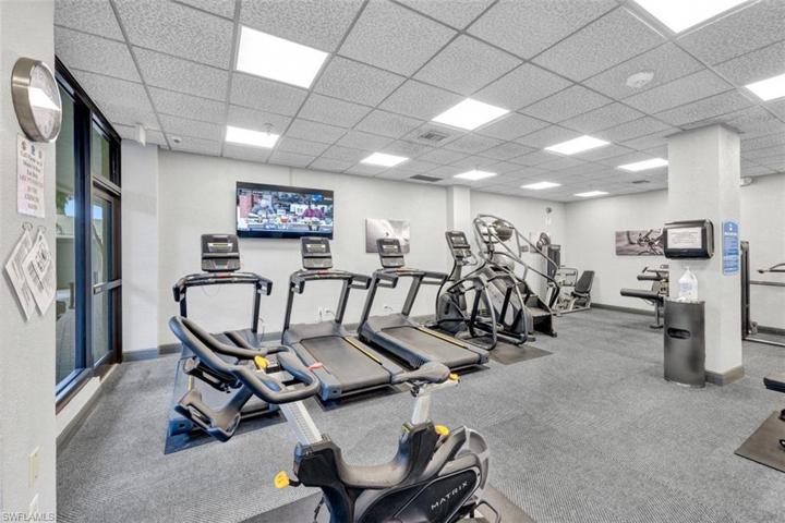 Walk the beach or use fitness center to stay young.