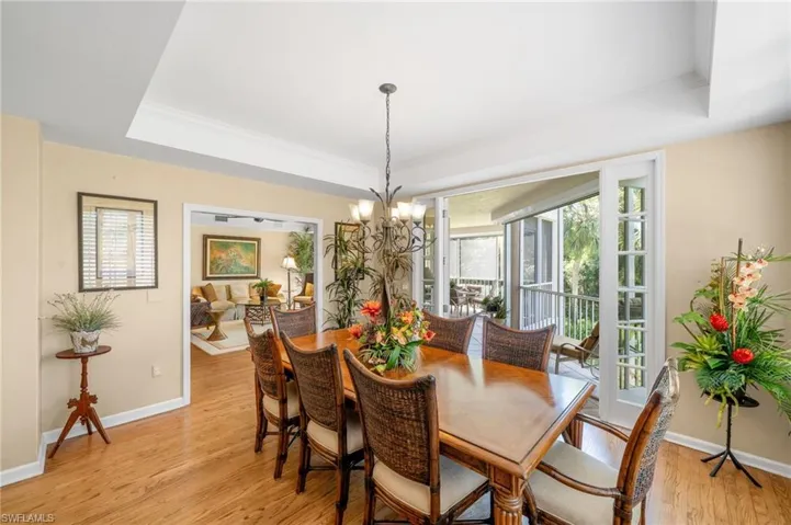 Formal Dining room with French Doors to the Lanai