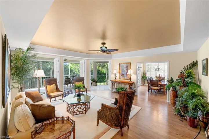 Living Room with French Doors to Lanai