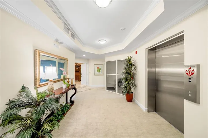 Elevator to the front door of the condo