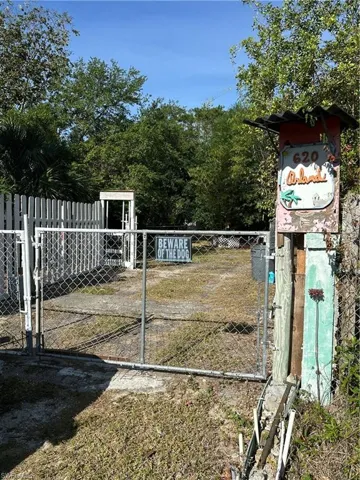 View of gate with fence