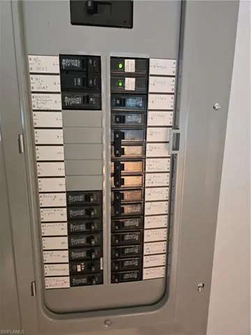 Utility room with electric panel