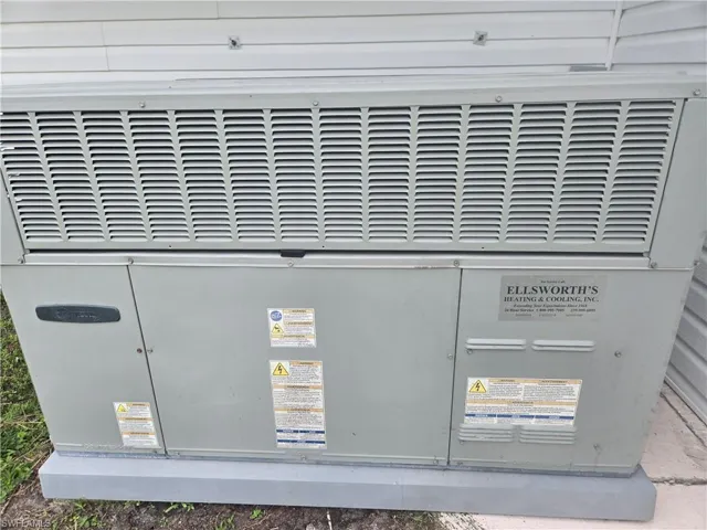 Exterior details with central AC