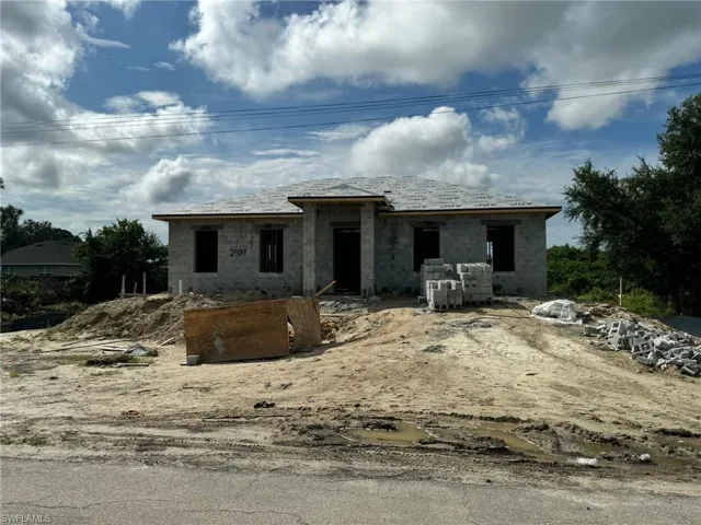 View of property in mid-construction