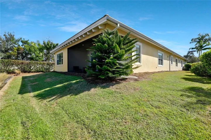 Rear view of the home