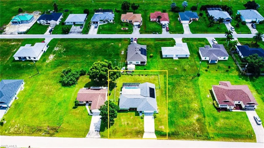 Birds eye view of property