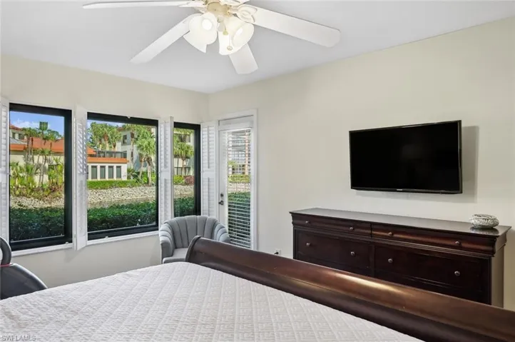 Bedroom with access to outside terrace