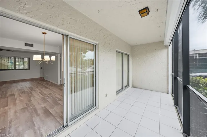 Unfurnished sunroom