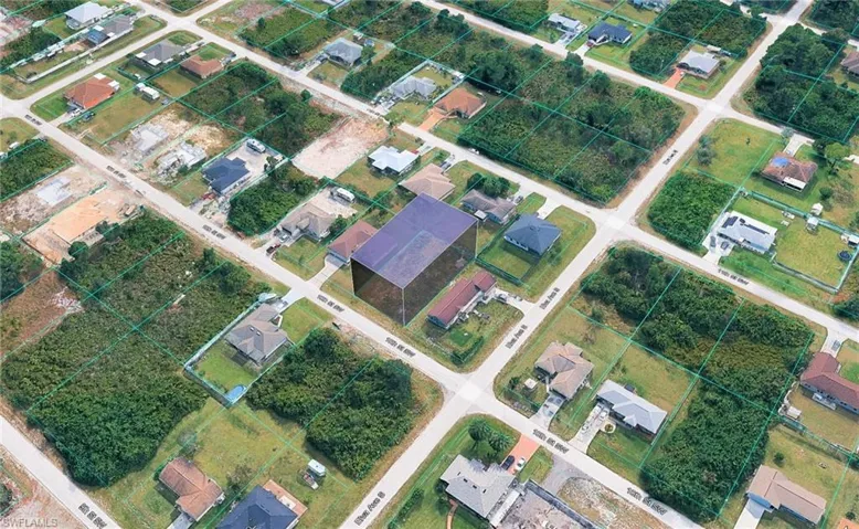 Map / location with property parcel outlined