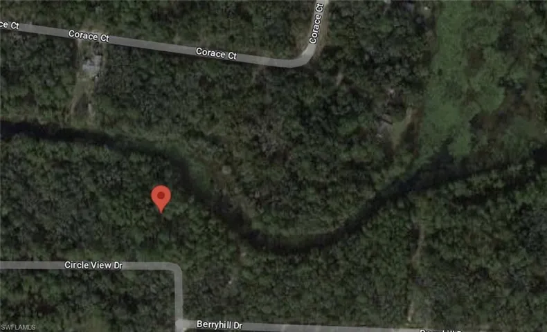 Satellite Imagery. Displaying the geographic location of the property and surrounding thoroughfares