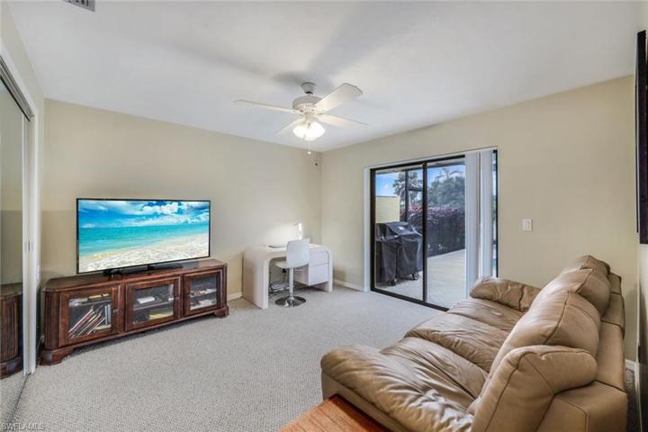 Fourth Bedroom, Currently Used as a Den, Sliders to Pool Deck, Double Closet