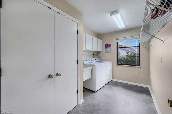 Inside Laundry Room, Large Storage, Utility Sink