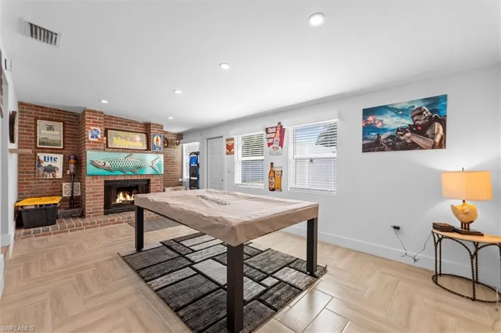 Rec room/media room in main house