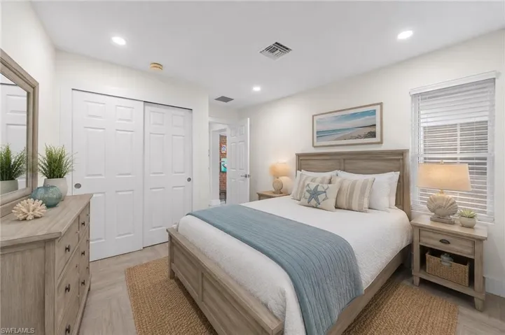 Virtually staged 2nd guest bedroom in main house
