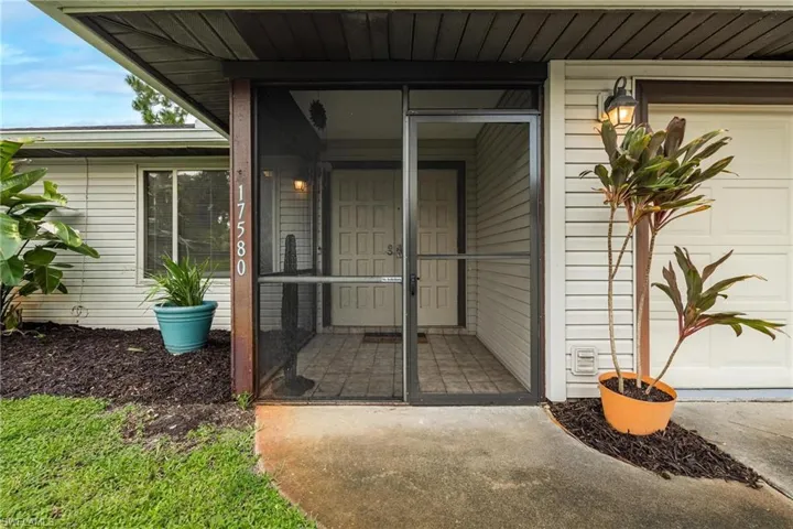 Screened front entry