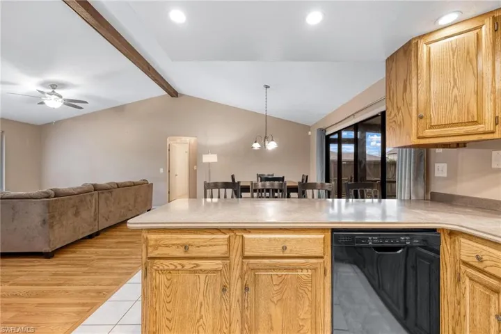 View from kitchen