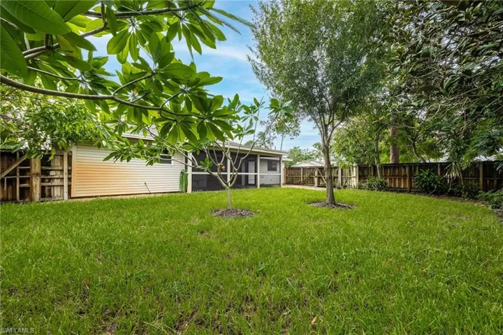 Expansive, private backyard