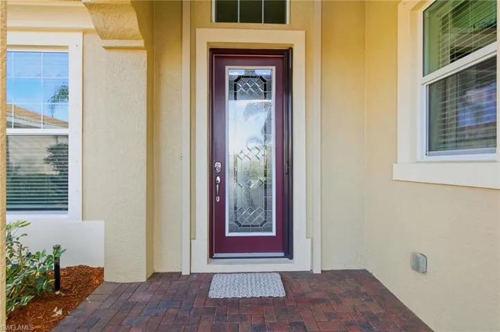 Invisible screen at front door