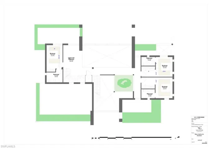 Rendering of 3rd floor: rooftop patio