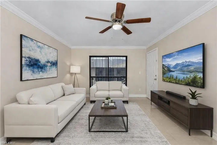 Room is virtually staged