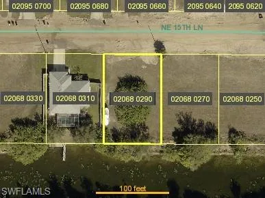 Aerial overview of property's location