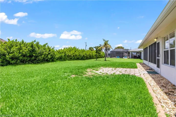 View of green lawn