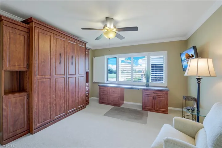 Third Bedroom has a Built In Queen Bed, and Built In Office Desk Area