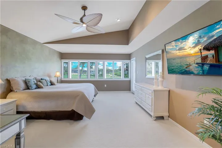 View II of Owners Suite, Furniture and Electronics Stay, Shown with Carpet