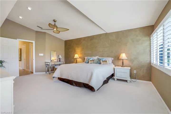 Owner Suite, Faux Accent wall, Shown with a King Bed, Raised Ceiling