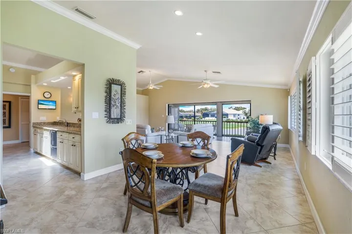 View Into the Open Remodeled Kitchen