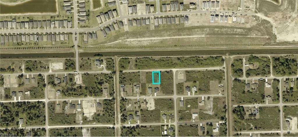 Aerial Map. Displaying the property's location within a developed area