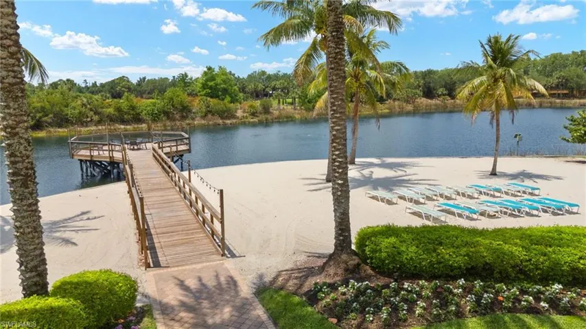 Dock featuring a water view