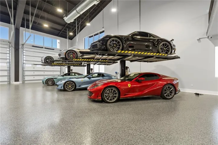 Garage with baseboards