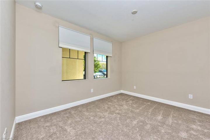 Guest bedroom with brand new carpet