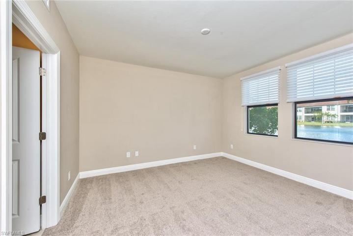 Primary bedroom with brand new carpet