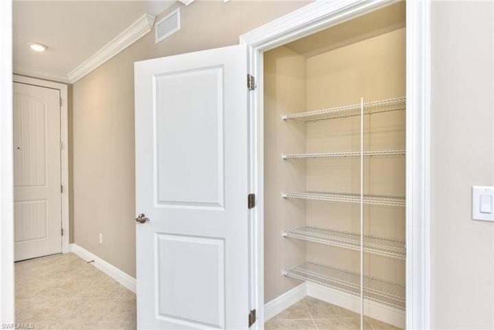 Extra storage closet in between guest bedroom & guest bathroom