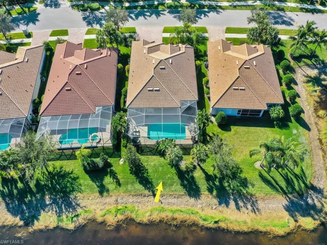 Aerial view of neighborhood