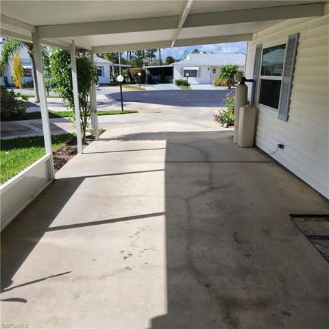 Looking Out From Carport