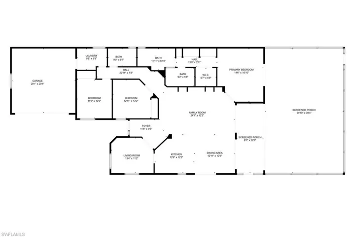 The Oakmont floor plan is very open.