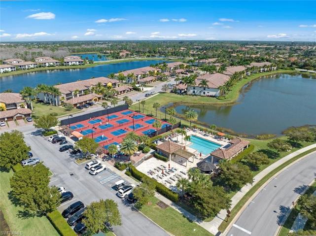 Satellite pool and pickleball courts