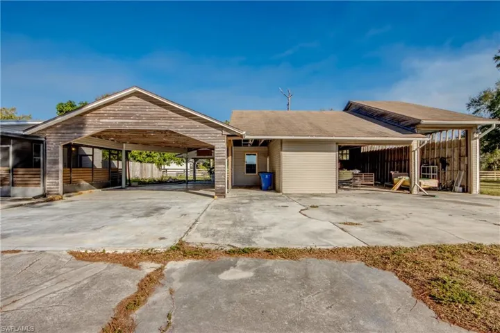 View of front of home featuring a patio
