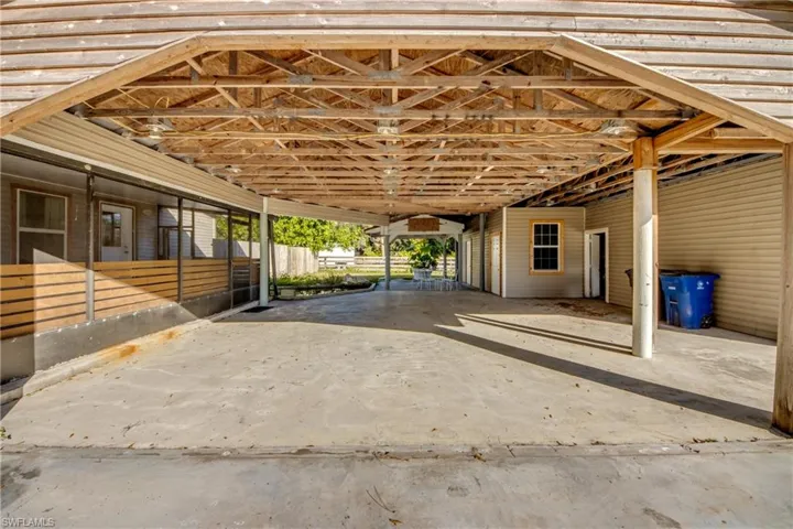 Carport area