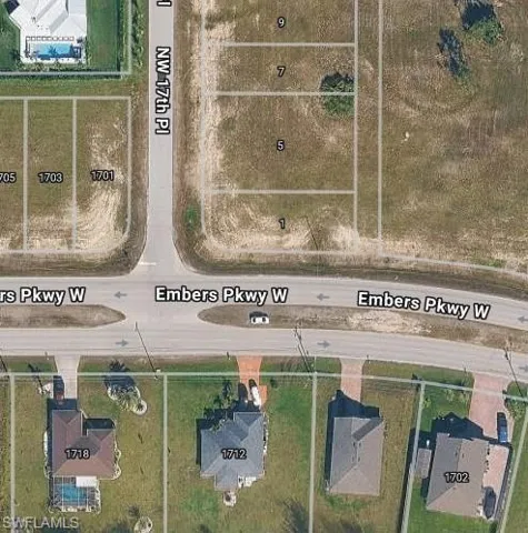 Aerial view of property's location